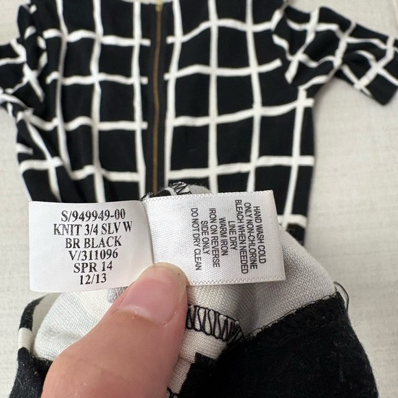Banana Republic Black and White Checkered Mini Dress - Picture 4 of 8